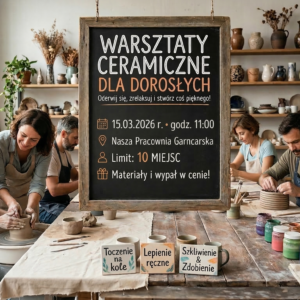 Warsztaty ceramiczne dla dorosłych – zapraszamy już 15 marca!
