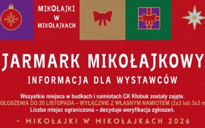 Komunikat dla wystawców Jarmarku Świątecznego: Ważne informacje o lokalizacji i naborze